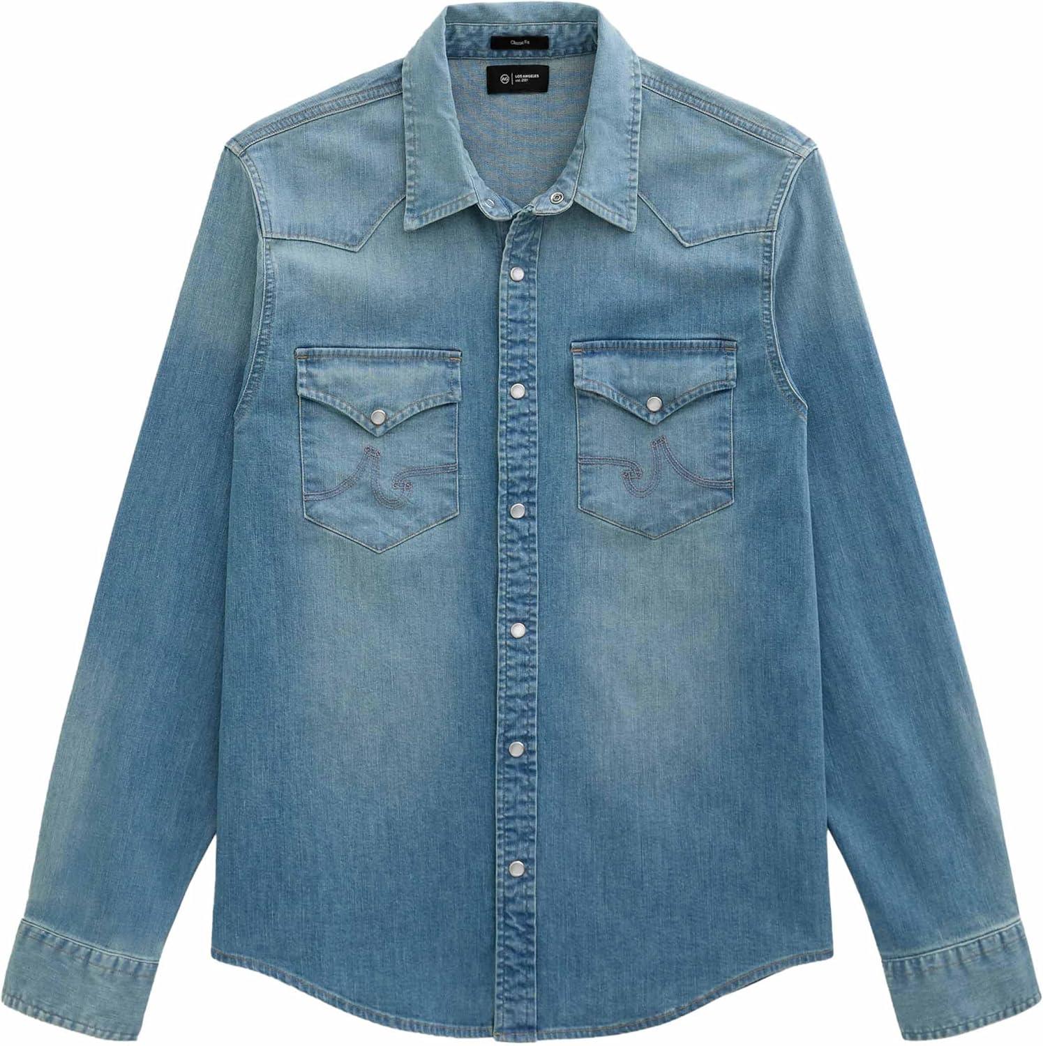 imageAG Adriano Goldschmied Mens Huston Western ShirtStanton