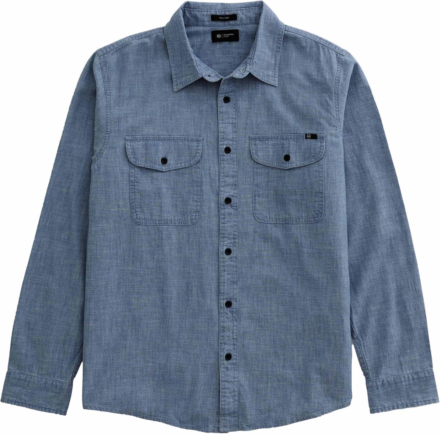 imageAG Adriano Goldschmied Mens Miller CPO ShirtChannel Sky