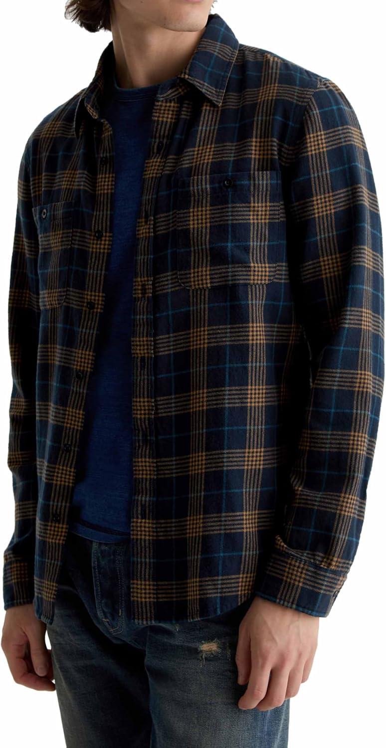 imageAG Adriano Goldschmied Mens Wayne Work ShirtDeep Navy Multi