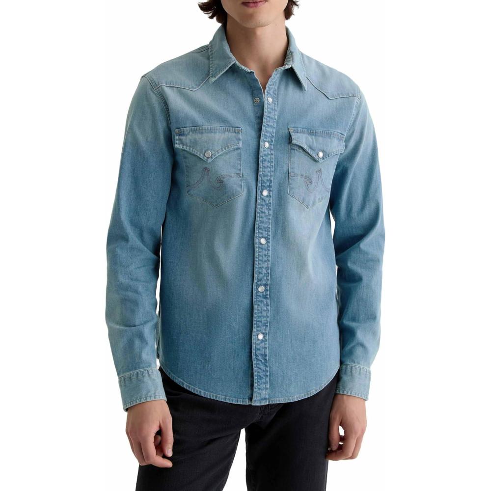 imageAG Adriano Goldschmied Mens Huston Western ShirtStanton