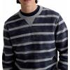 AG Adriano Goldschmied Men’s Blake Crew Sweatshirt(Navy/Grey Stripe)