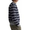 AG Adriano Goldschmied Men’s Blake Crew Sweatshirt(Navy/Grey Stripe)