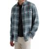 AG Adriano Goldschmied Men’s Curtis Work Shirt(Blue Multi)
