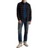 AG Adriano Goldschmied Men’s Wayne Work Shirt(Deep Navy Multi)