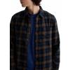 AG Adriano Goldschmied Men’s Wayne Work Shirt(Deep Navy Multi)
