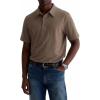AG Adriano Goldschmied Men’s Bryce S/S Polo(Soft Mushroom)