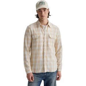 AG Adriano Goldschmied Men’s Curtis Work Shirt(Natural Multi)
