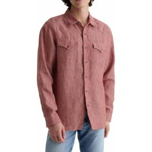 AG Adriano Goldschmied Men’s Huston Western Shirt(Adobe Clay)
