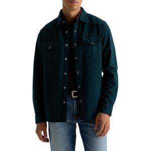 AG Adriano Goldschmied Men’s Huston Western Shirt(Deep Teal)