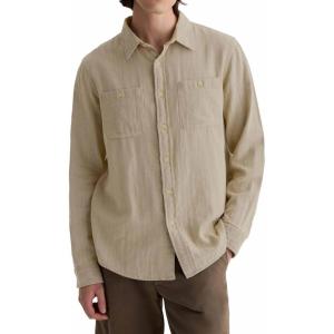 AG Adriano Goldschmied Men’s Wayne Work Shirt(Khaki Sand)