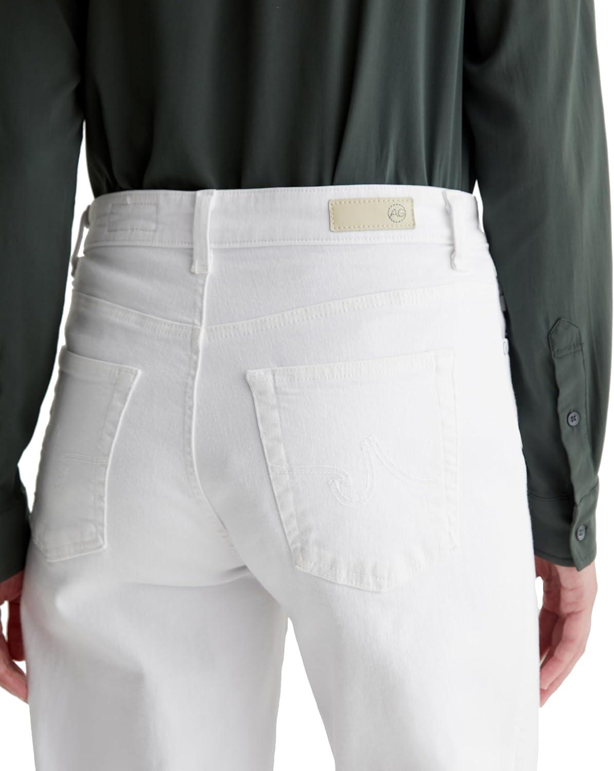 imageAG Jeans Womens Saige Wide Leg Crop JeansGallery White