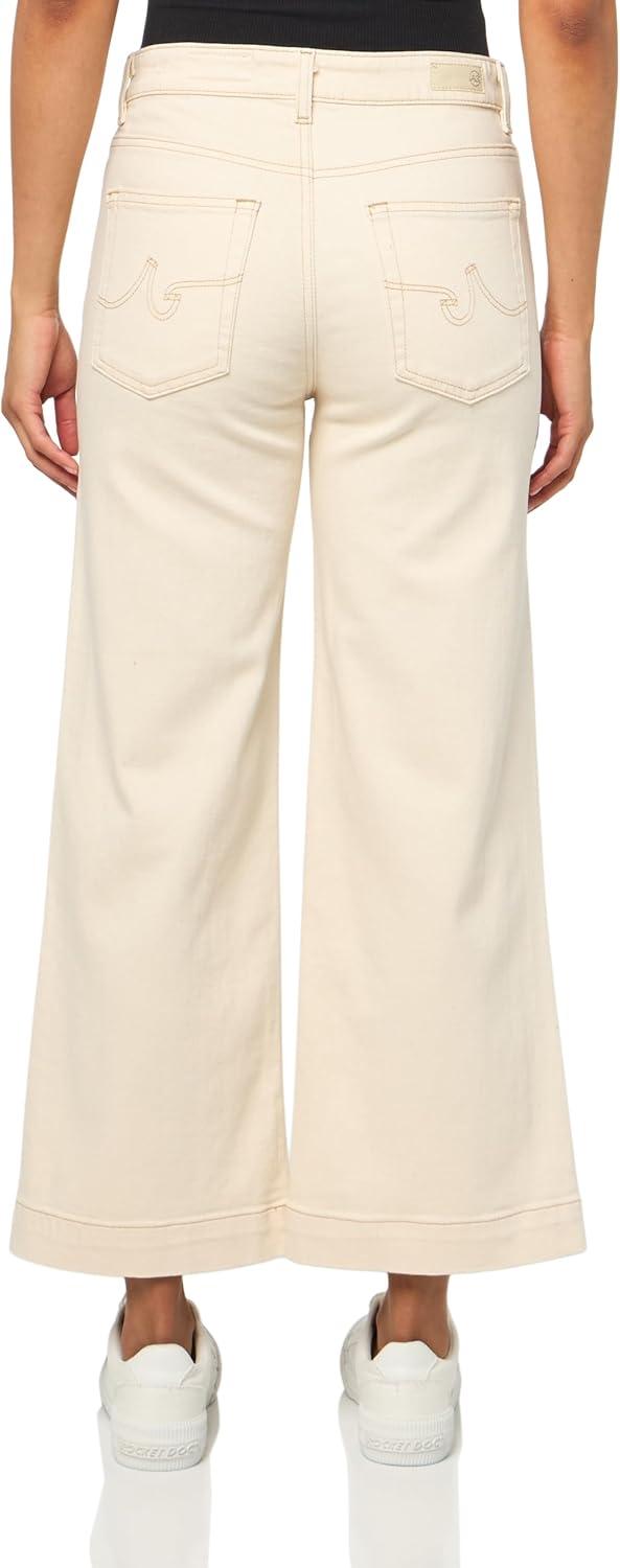 imageAG Jeans Womens Saige Wide Leg Crop JeansWhite Oat