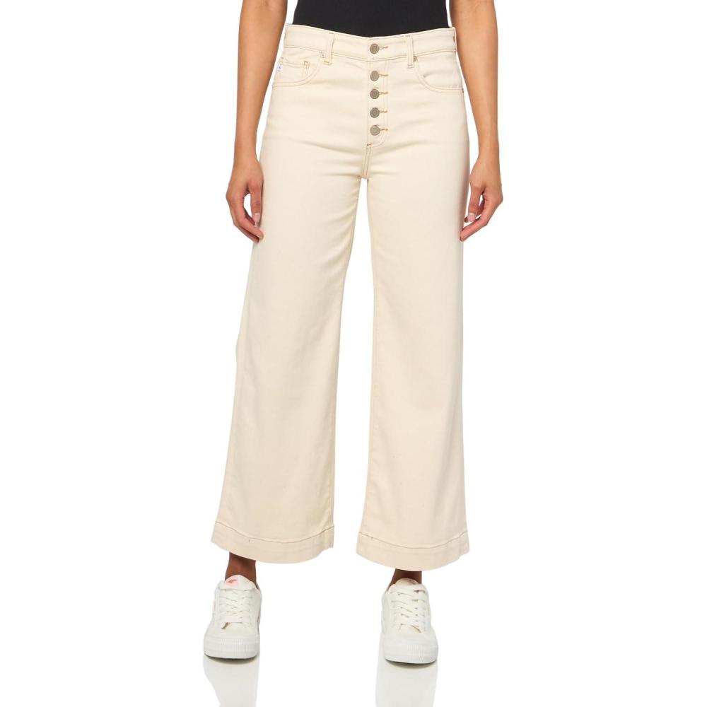 imageAG Jeans Womens Saige Wide Leg Crop JeansWhite Oat