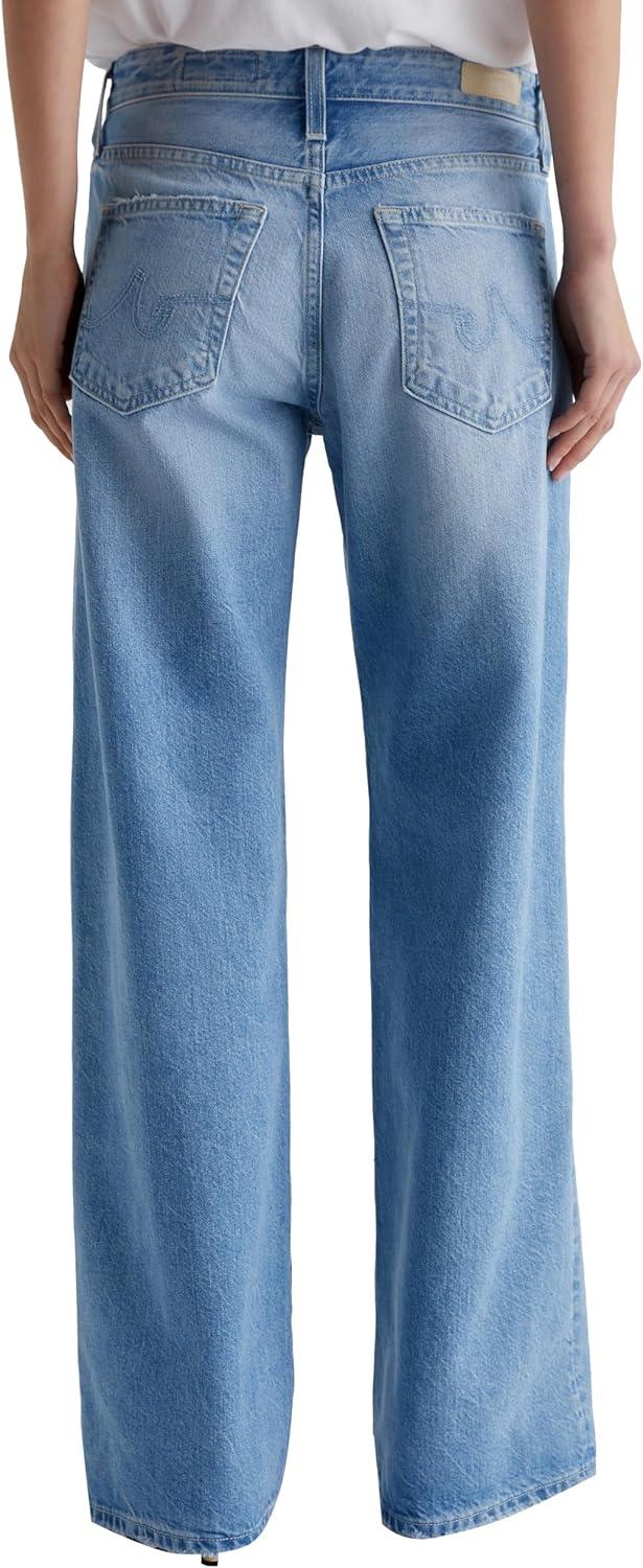 imageAG Adriano Goldschmied Womens Adria Low Rise Baggy Wide Leg JeansSiren