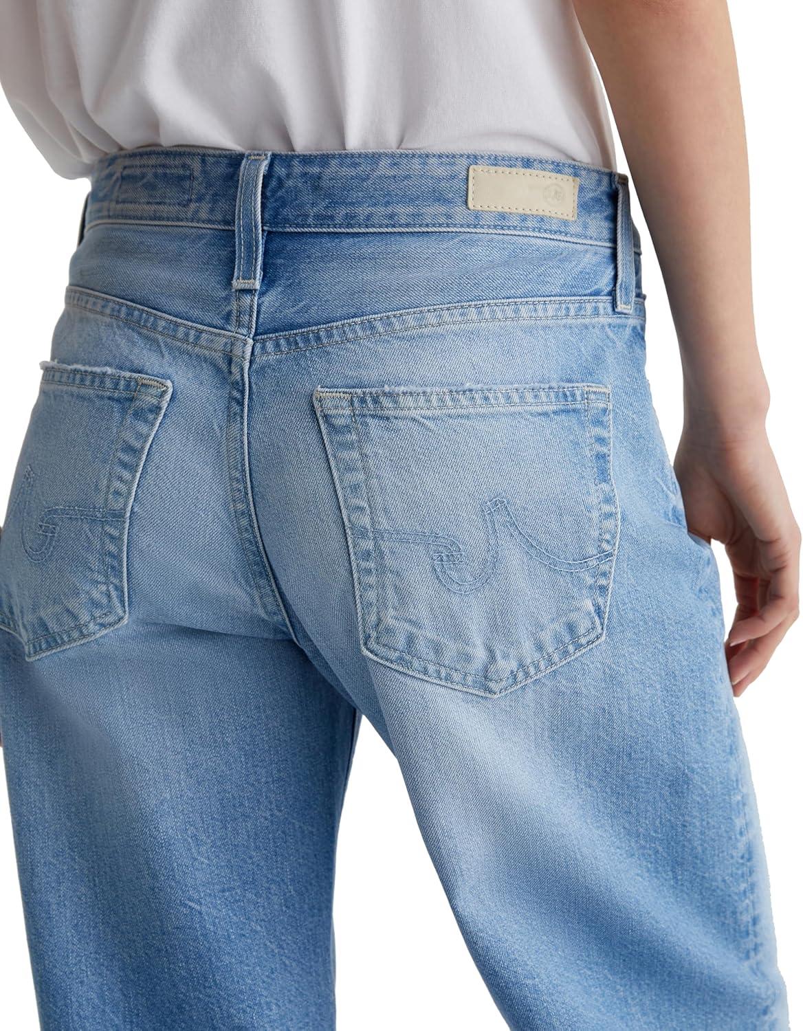 imageAG Adriano Goldschmied Womens Adria Low Rise Baggy Wide Leg JeansSiren