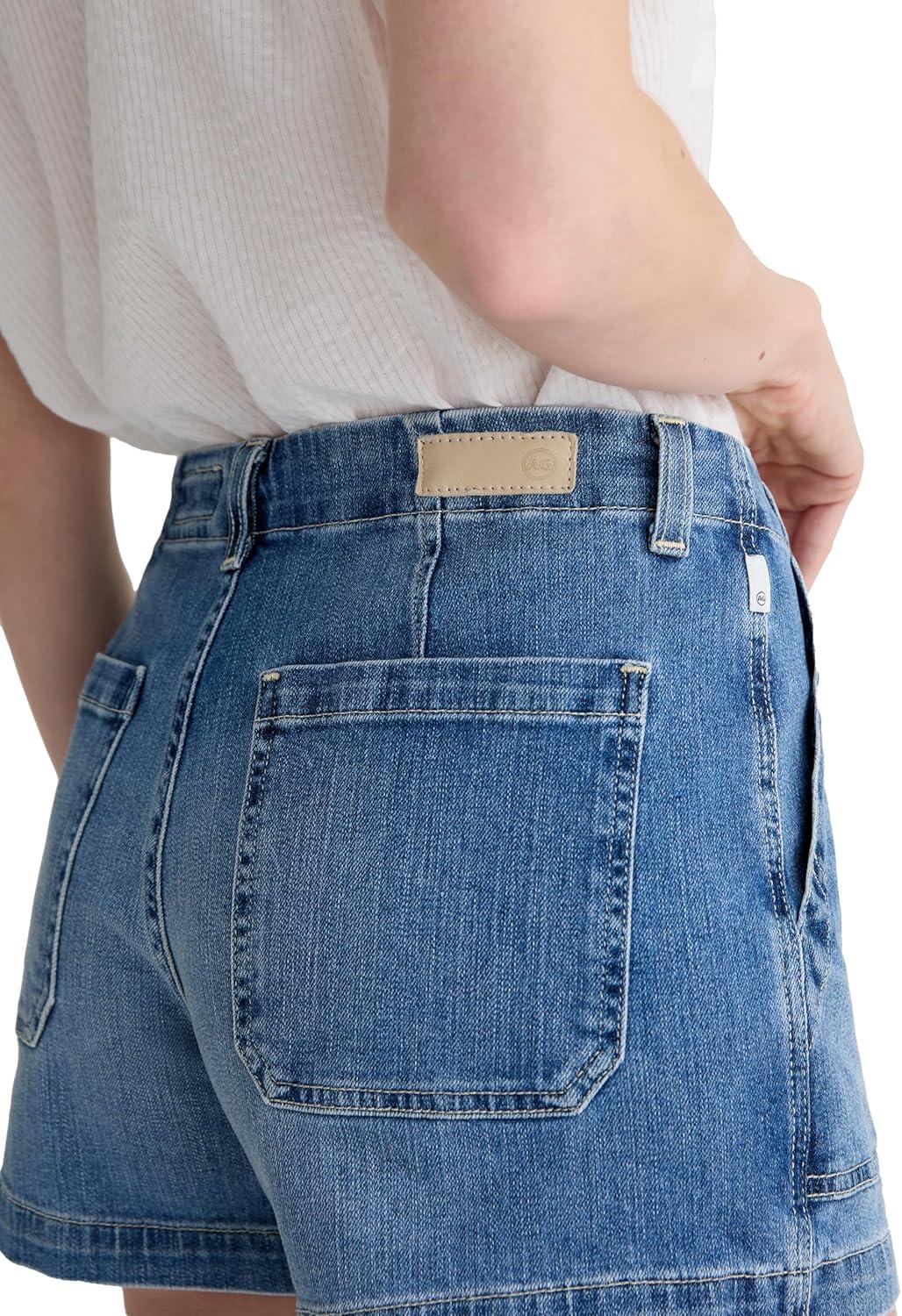 imageAG Adriano Goldschmied Womens Analeigh Mid Rise Utility ShortSan Felipe