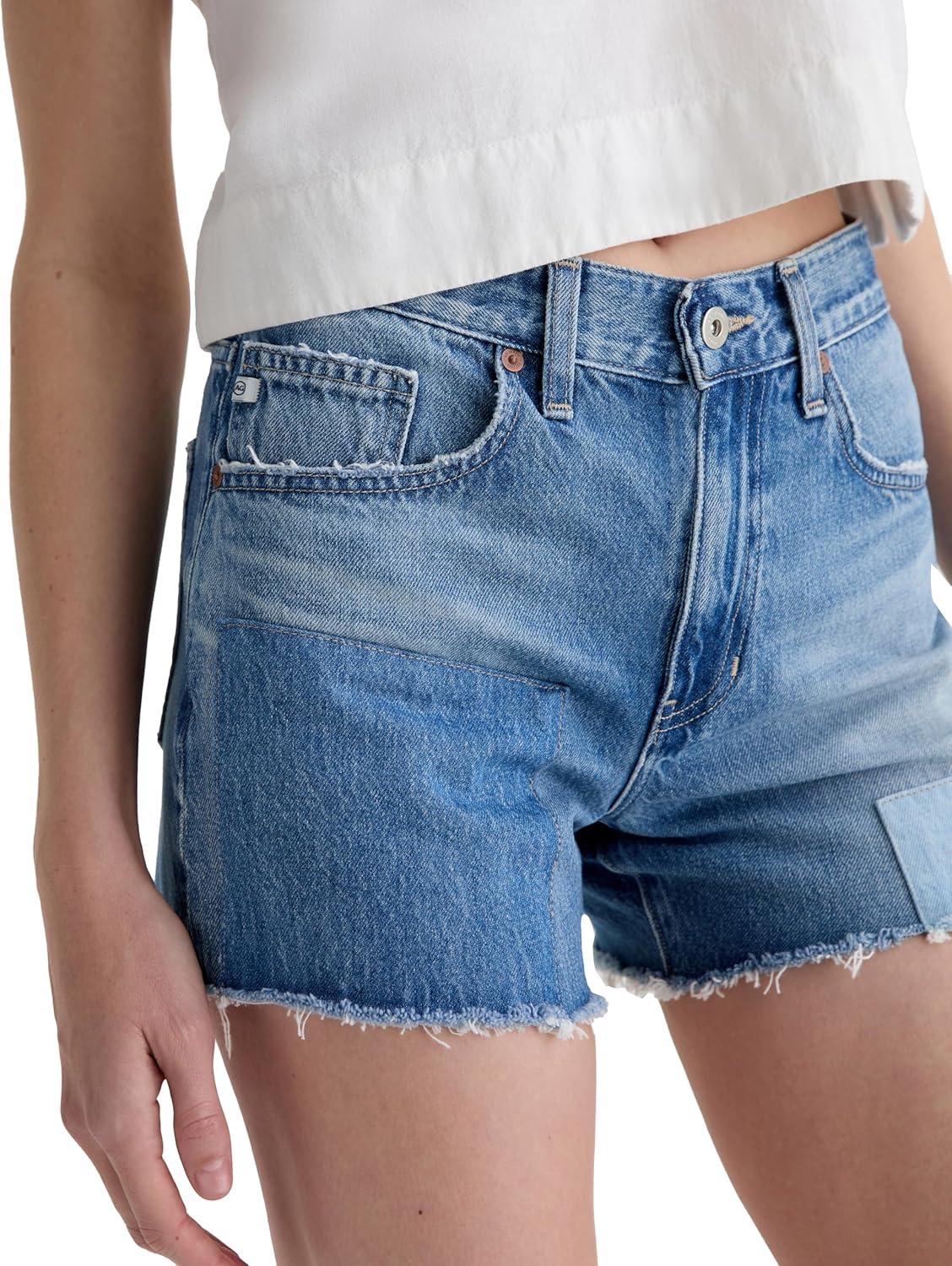 imageAG Adriano Goldschmied Womens Halle High Rise Relaxed ShortGila River