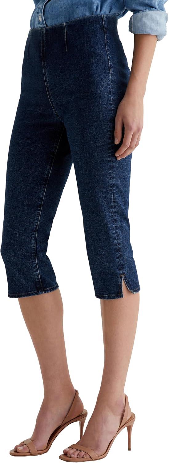 imageAG Adriano Goldschmied Womens Maisie Pull on Denim CapriHyacinth
