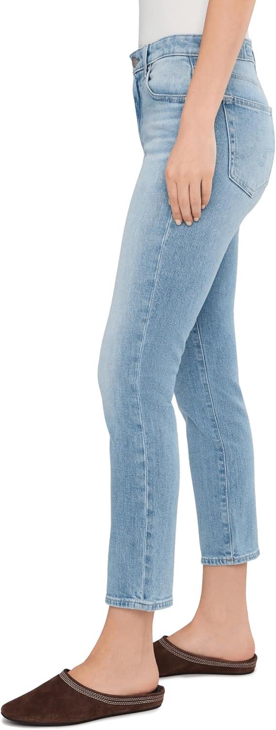 imageAG Adriano Goldschmied Womens Mari Mid Rise Slim Straight Crop JeanCruiser