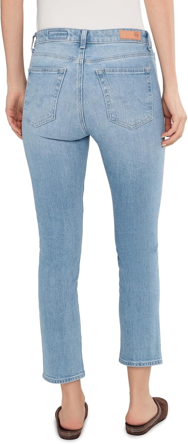 imageAG Adriano Goldschmied Womens Mari Mid Rise Slim Straight Crop JeanCruiser