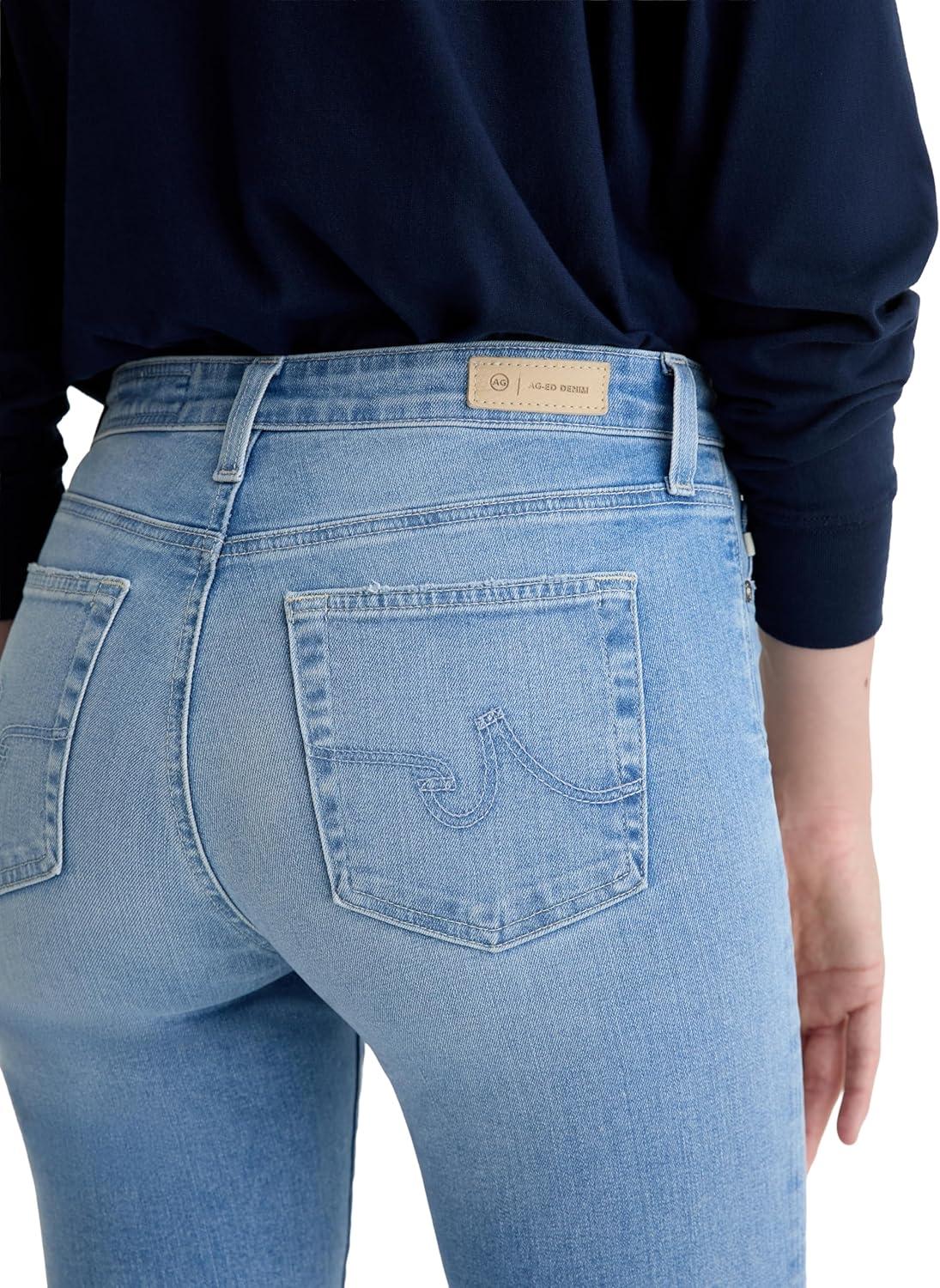 imageAG Adriano Goldschmied Womens Mari Mid Rise Slim Straight JeanFortuna