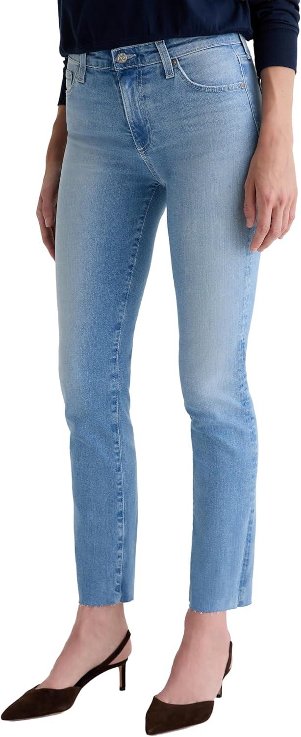 imageAG Adriano Goldschmied Womens Mari Mid Rise Slim Straight JeanFortuna