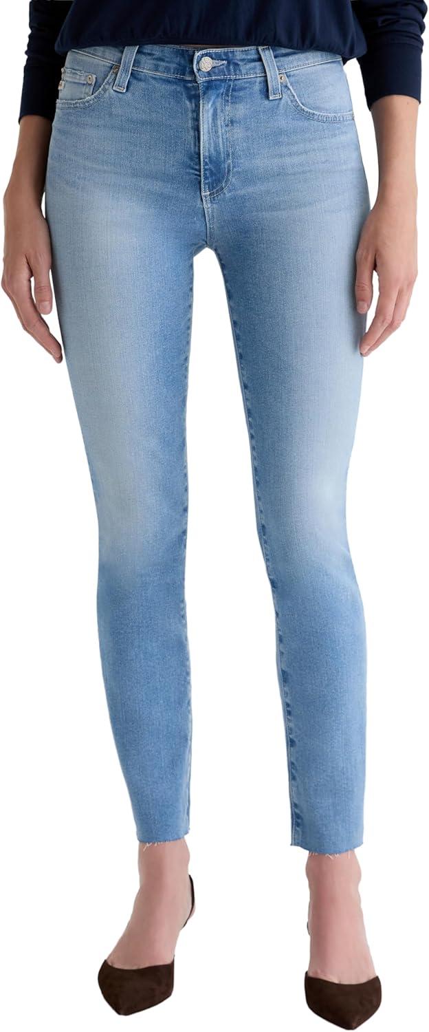 imageAG Adriano Goldschmied Womens Mari Mid Rise Slim Straight JeanFortuna