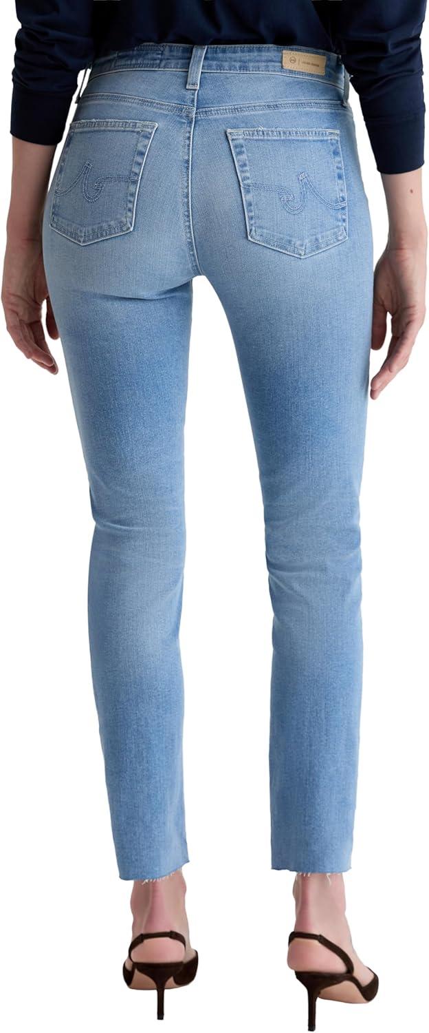 imageAG Adriano Goldschmied Womens Mari Mid Rise Slim Straight JeanFortuna