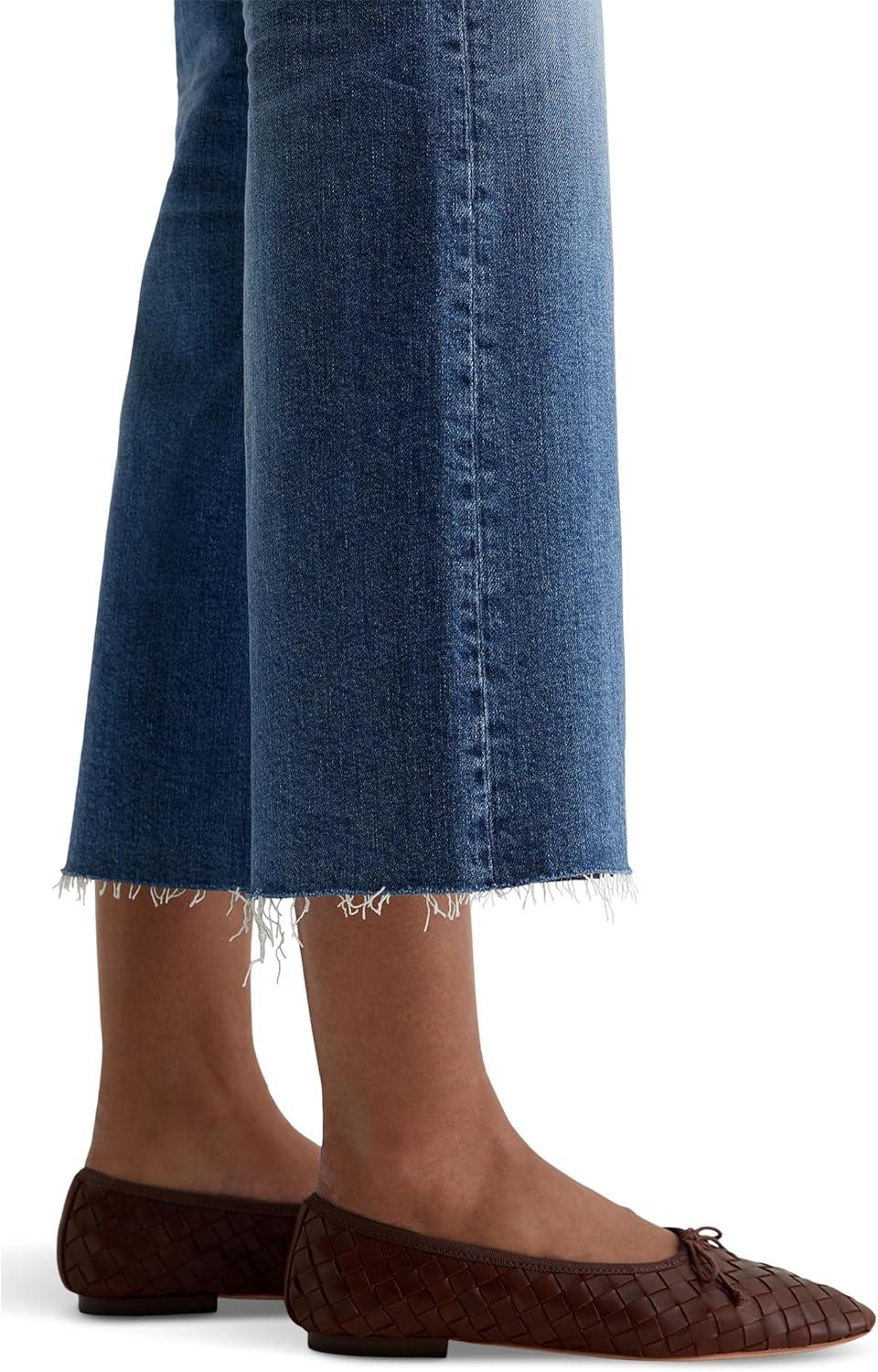 imageAG Adriano Goldschmied Womens Saige Mid Rise Wide Leg Jeans16 Years Postcard
