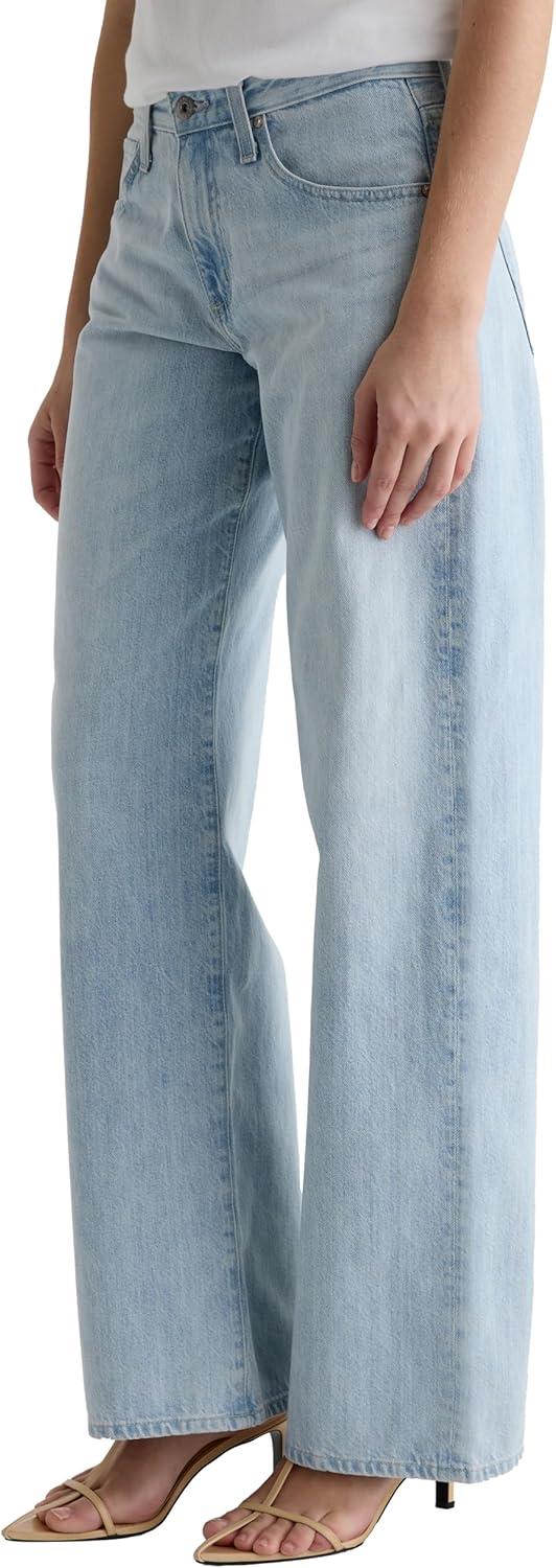 imageAG Jeans Womens Adria Low Rise Baggy Wide Leg