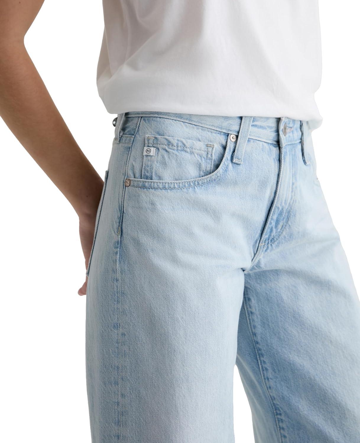 imageAG Jeans Womens Adria Low Rise Baggy Wide Leg