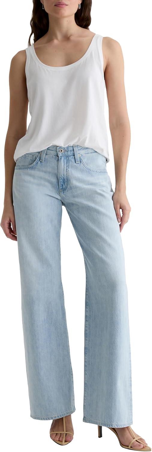 imageAG Jeans Womens Adria Low Rise Baggy Wide Leg