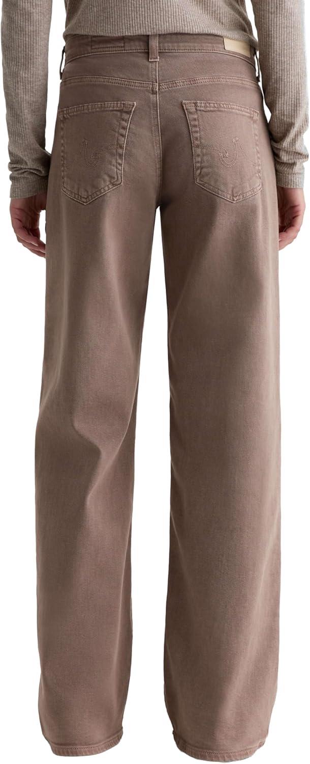 imageAG Jeans Womens Adria Low Rise Baggy Wide LegSulfur Taupe Grey