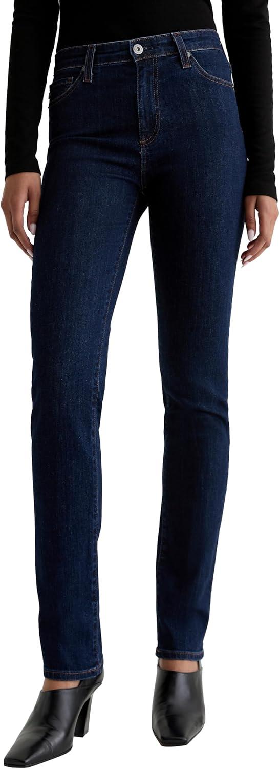 imageAG Jeans Womens Mari Mid Rise Straight Extended Inseam