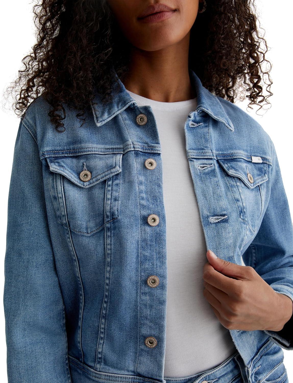 imageAG Jeans Womens Robyn Fitted Denim Jacket