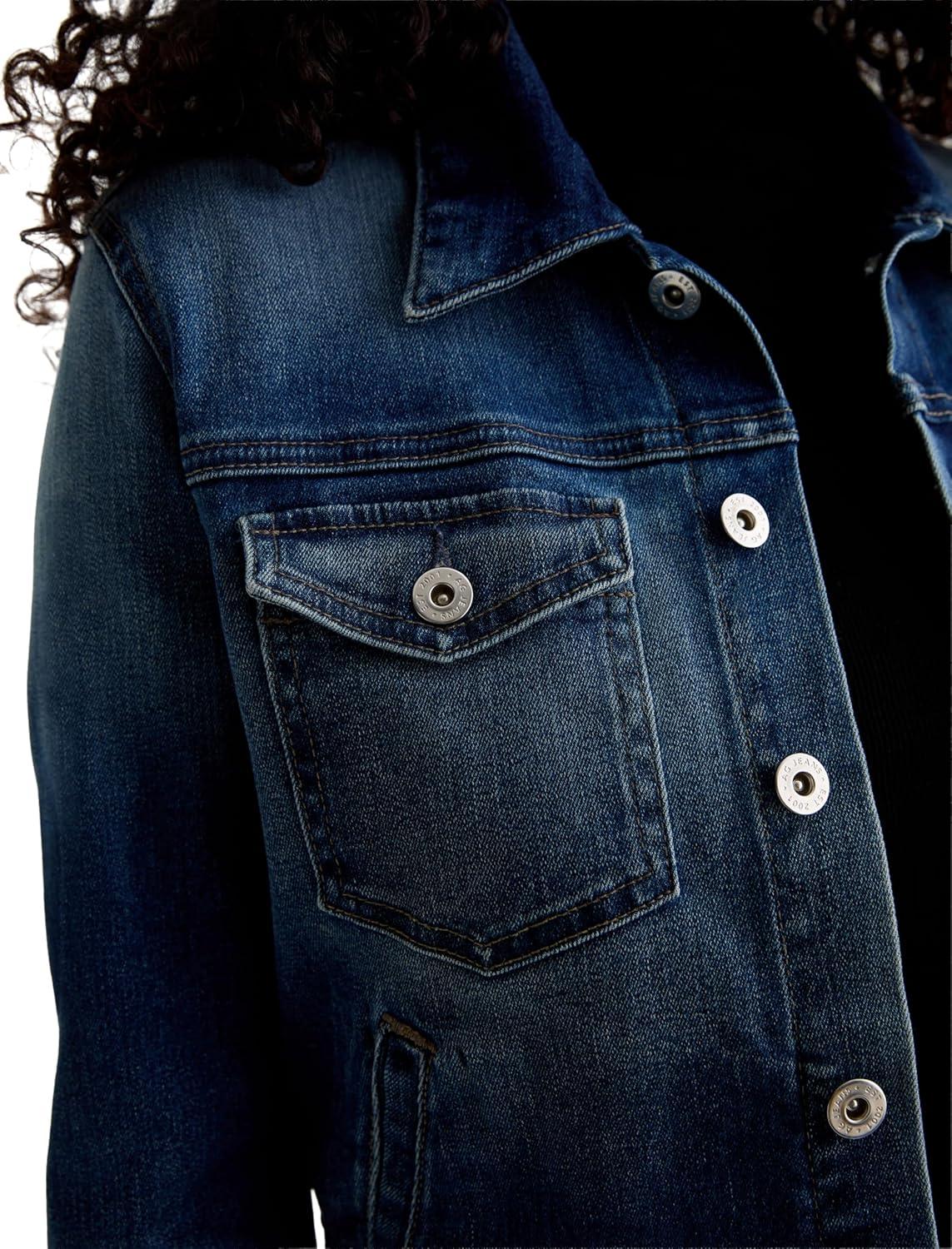 imageAG Jeans Womens Robyn Fitted Denim Jacket 9 Years Enchantment