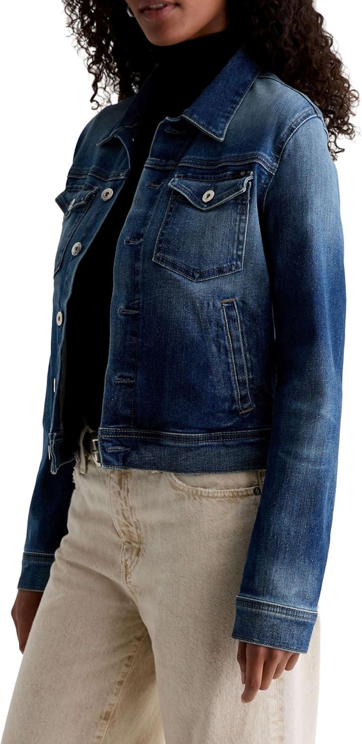 imageAG Jeans Womens Robyn Fitted Denim Jacket 9 Years Enchantment