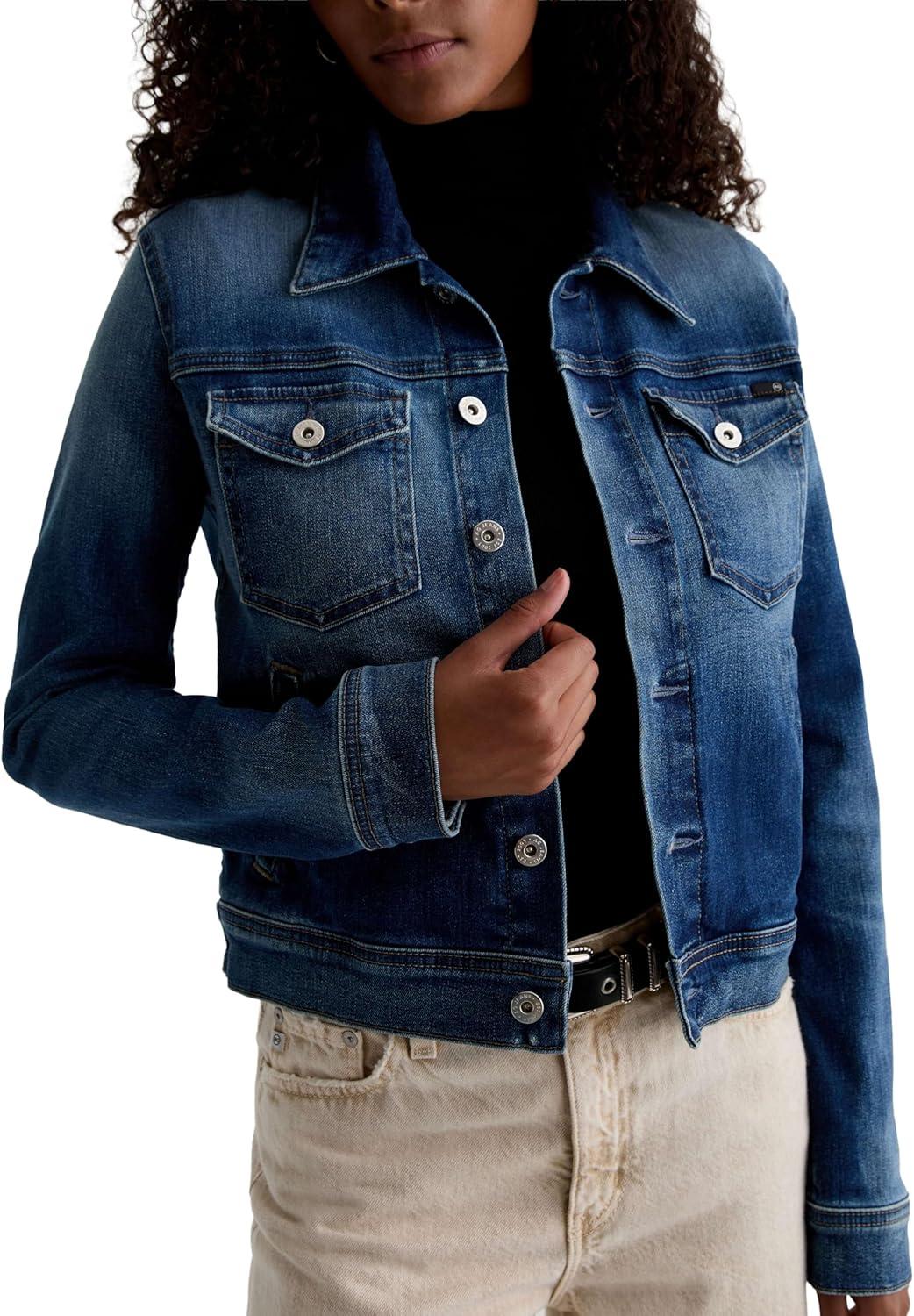 imageAG Jeans Womens Robyn Fitted Denim Jacket 9 Years Enchantment