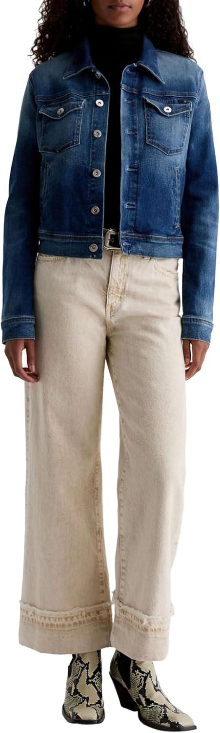 imageAG Jeans Womens Robyn Fitted Denim Jacket 9 Years Enchantment