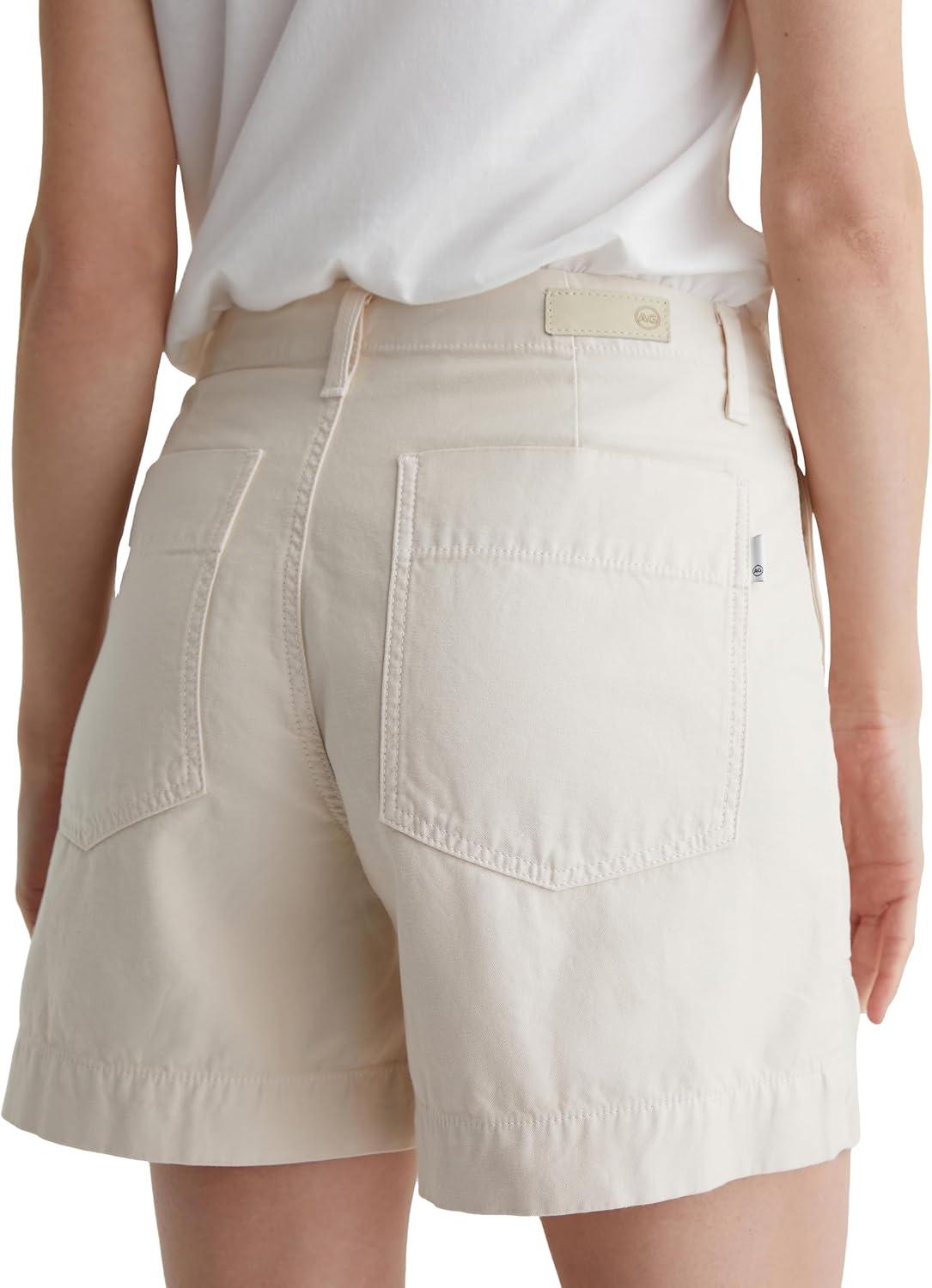 imageAG Jeans Womens Rosa Mid Rise Utility ShortOpal Stone
