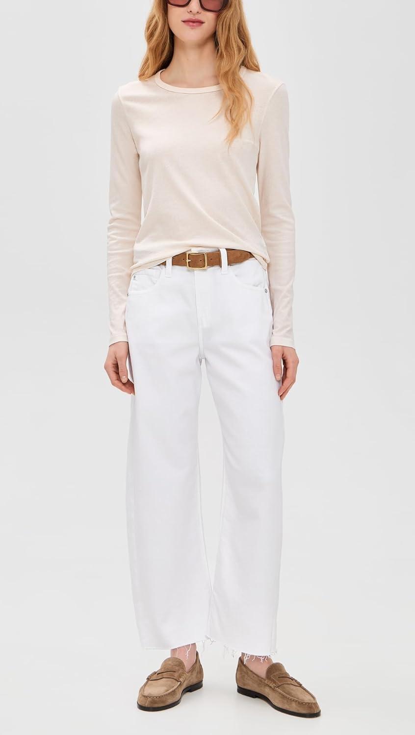 imageAG Womens Hattie Crop Jeans Gallery White 26