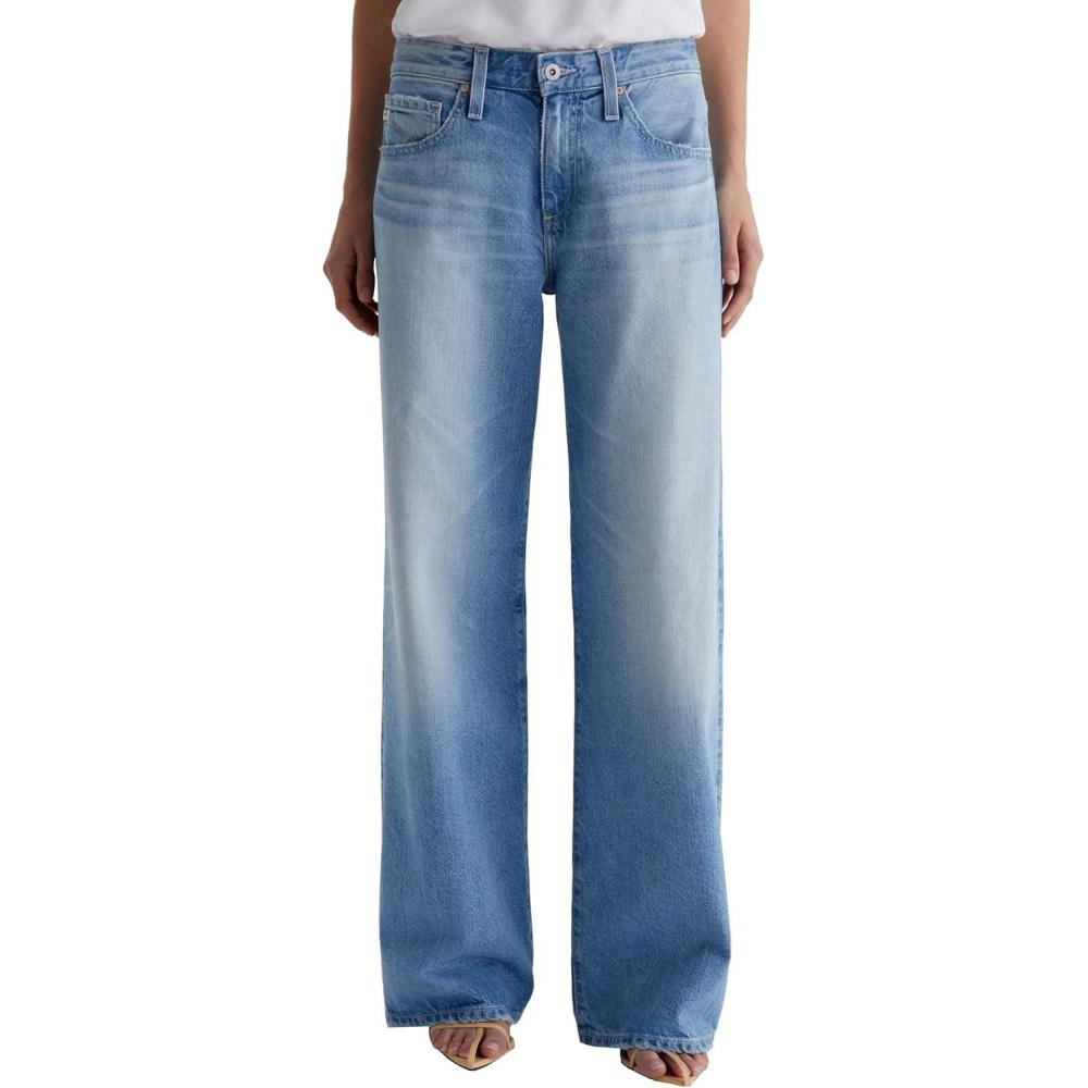 imageAG Adriano Goldschmied Womens Adria Low Rise Baggy Wide Leg JeansSiren