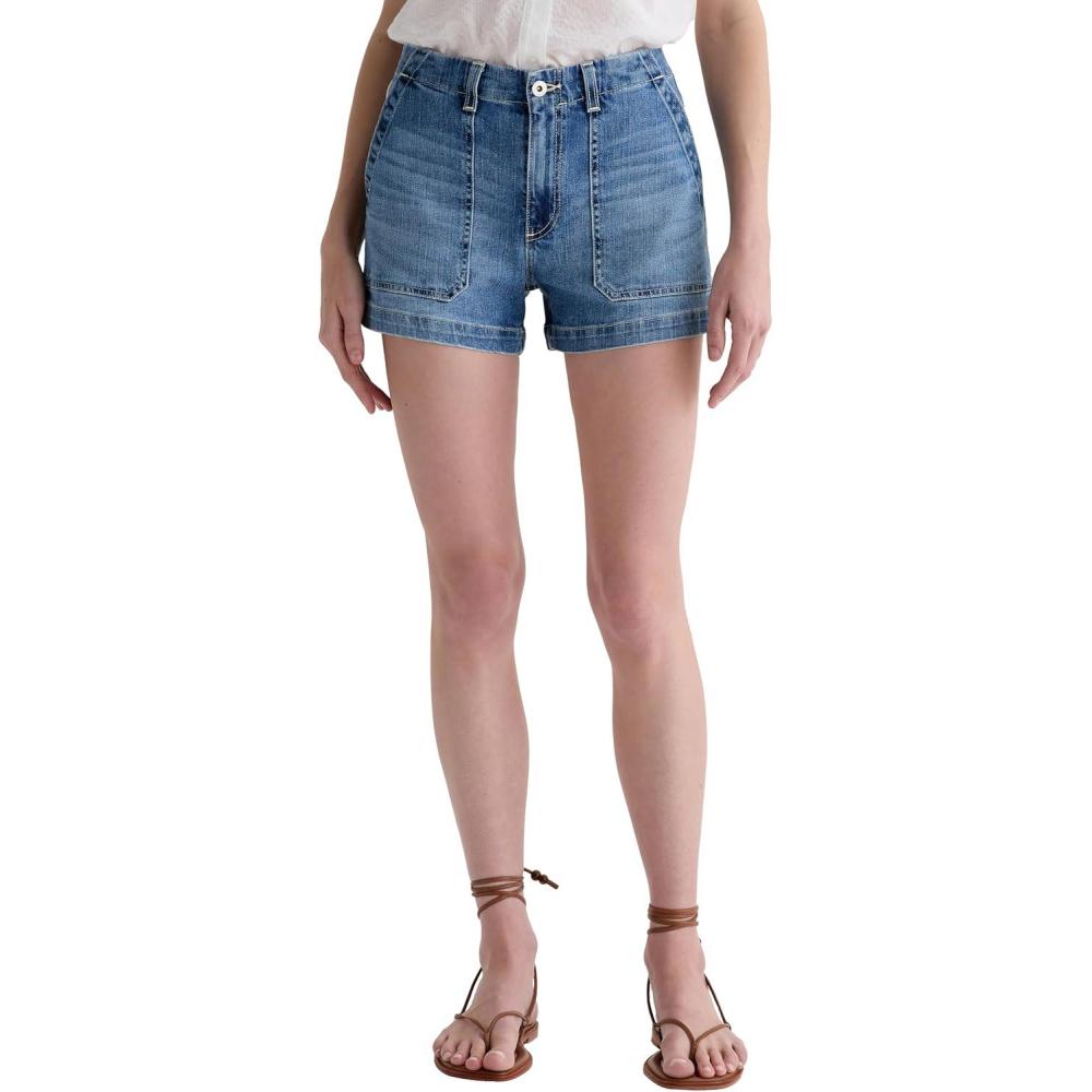 imageAG Adriano Goldschmied Womens Analeigh Mid Rise Utility ShortSan Felipe