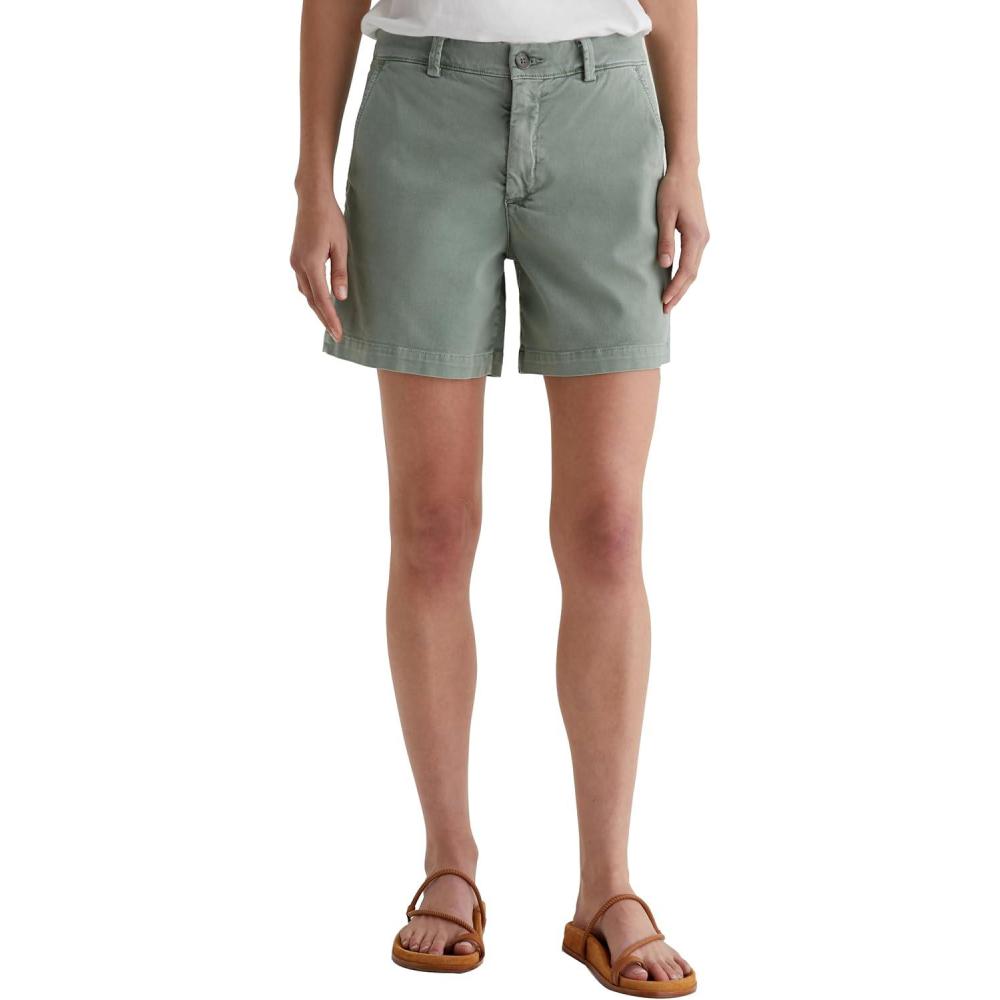 imageAG Adriano Goldschmied Womens Jude Mid Rise Chino ShortSulfur Matcha Latte