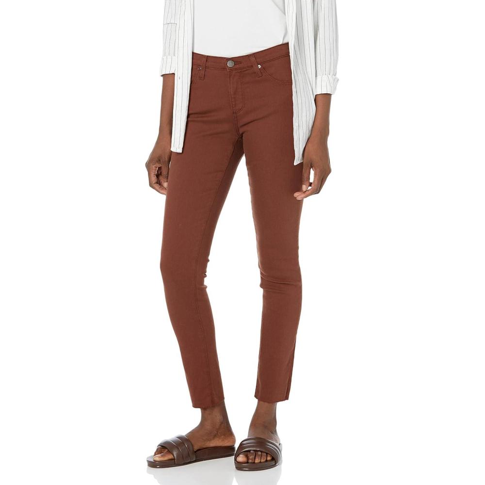 imageAG Adriano Goldschmied Womens Legging Ankle Mid Rise Super Skinny JeanDark Walnut