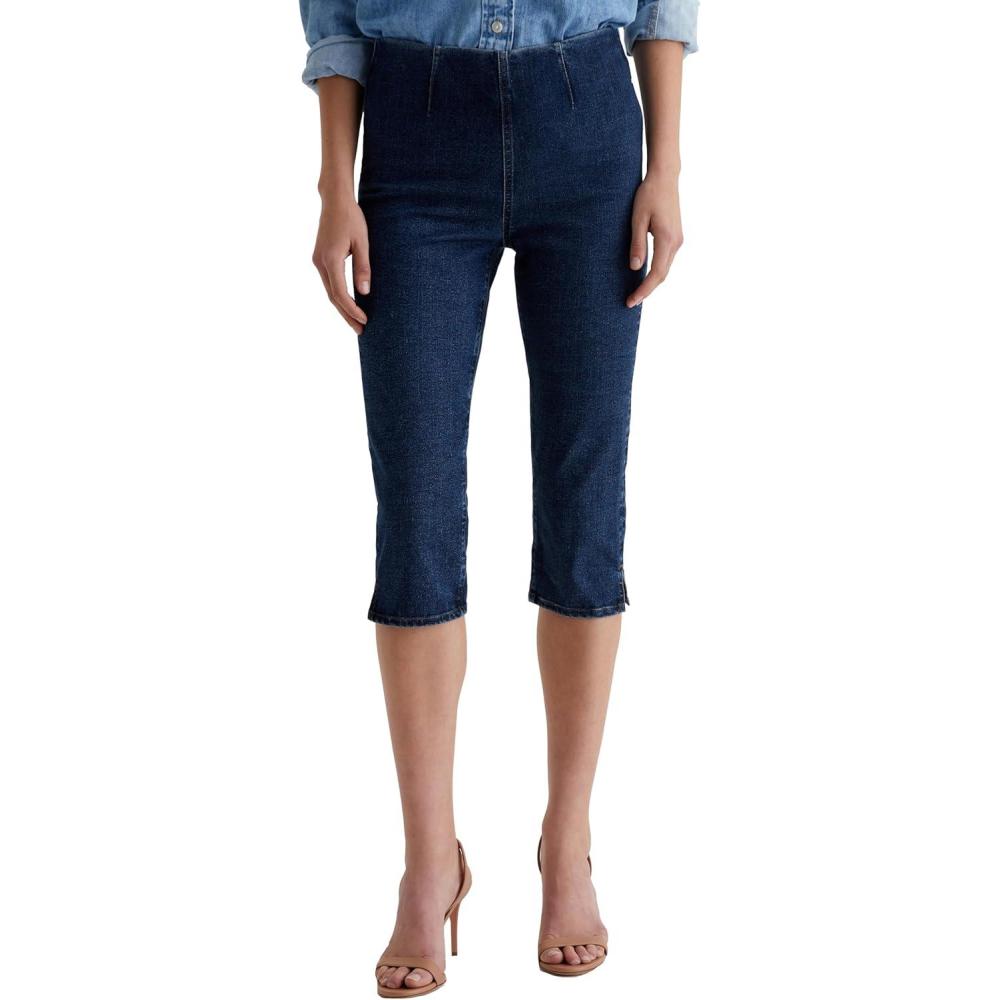 imageAG Adriano Goldschmied Womens Maisie Pull on Denim CapriHyacinth