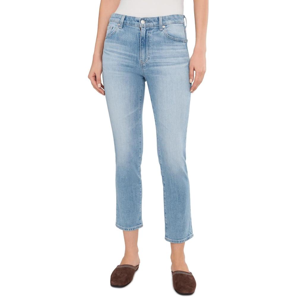 imageAG Adriano Goldschmied Womens Mari Mid Rise Slim Straight Crop JeanCruiser
