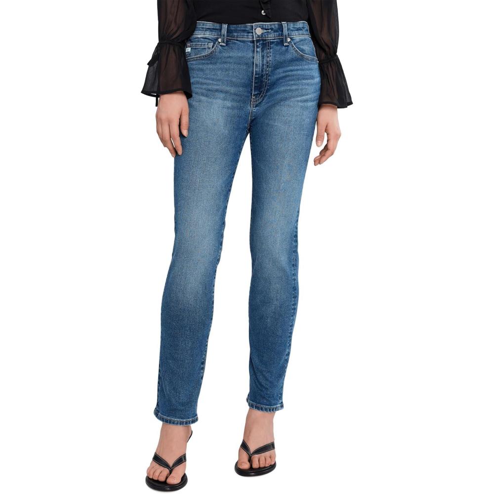 imageAG Adriano Goldschmied Womens Mari Mid Rise Slim Straight JeanCharmed
