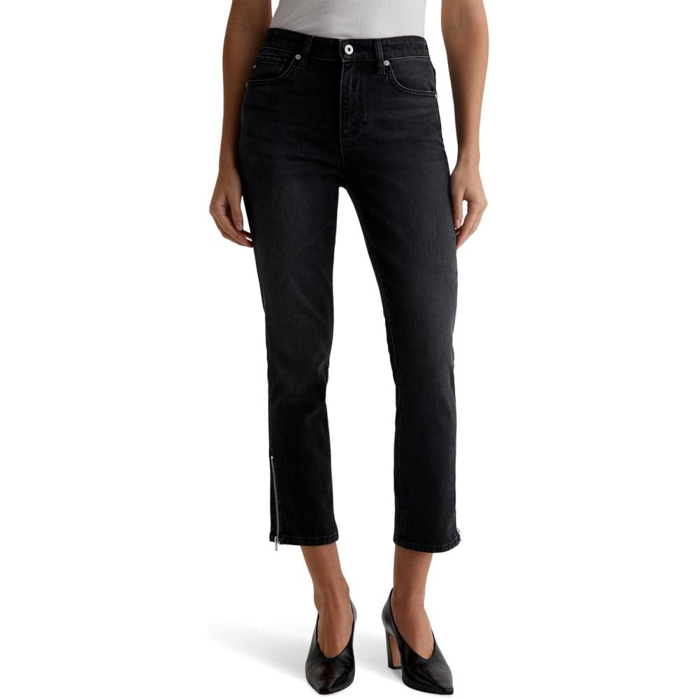 imageAG Jeans Mari MidRise Slim Straight Crop Jeans in ElixirElixir