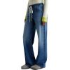 AG Adriano Goldschmied Women’s Adria Cinched Low Rise Wide Leg(Copenhagen)